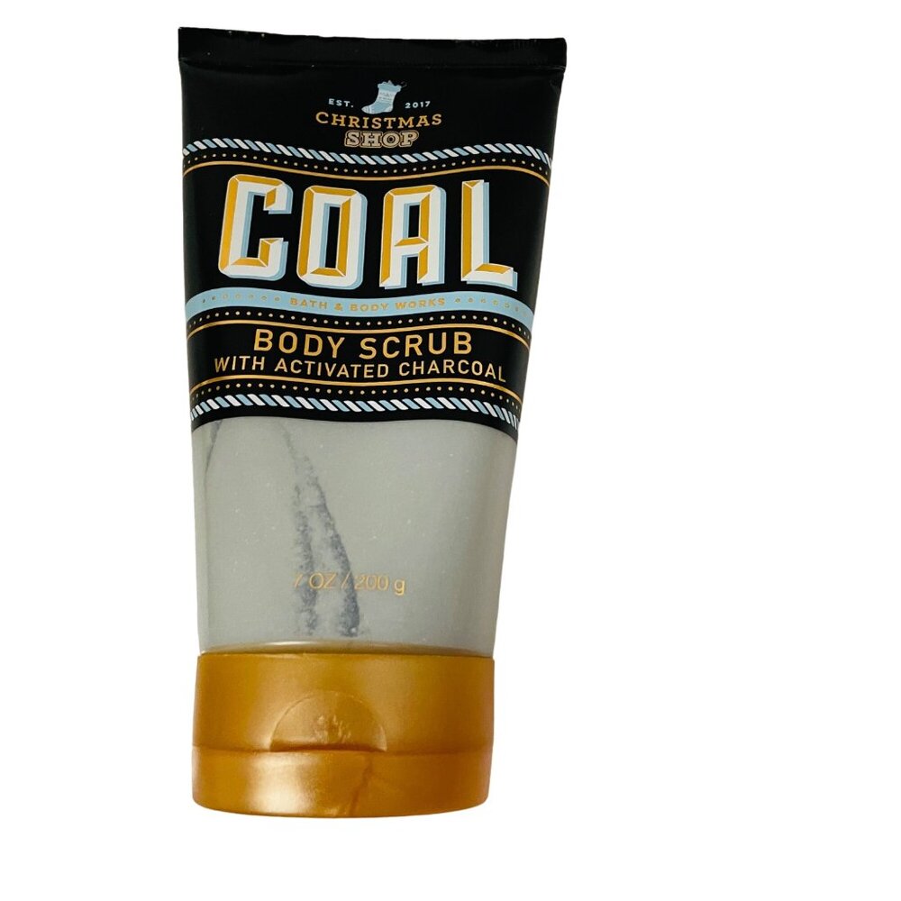 Christmas Shop Coal‎ Body Scrub With Activated Charcoal 7 oz